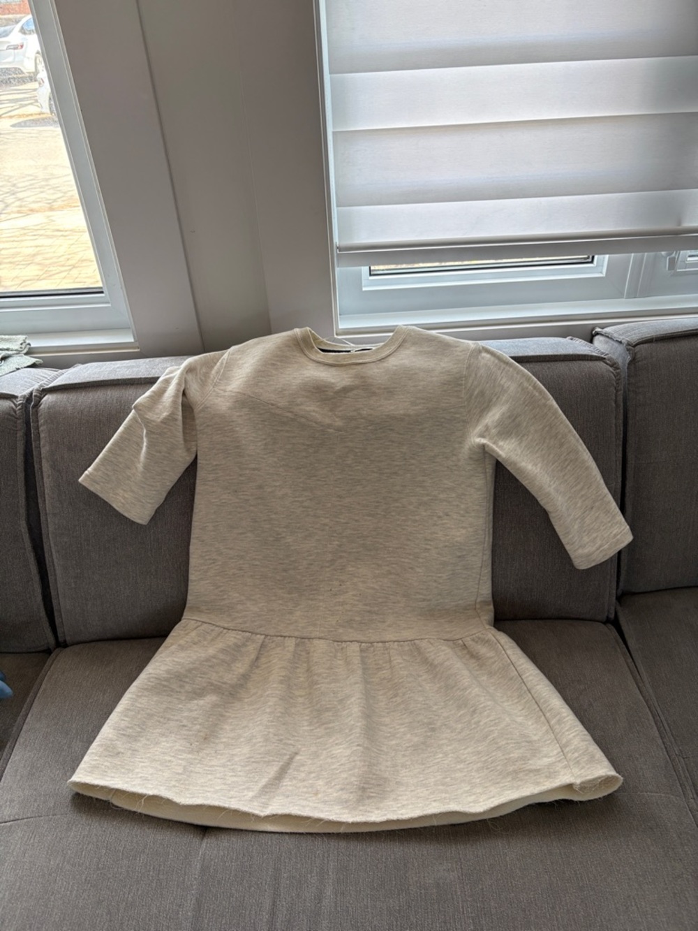 Zara Cream Mini Knit Dress